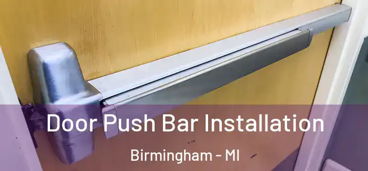 Door Push Bar Installation Birmingham - MI
